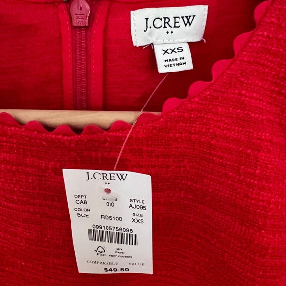 J Crew Red Shell - Picture 3 of 6